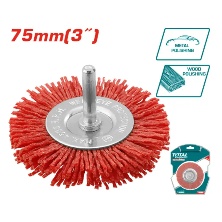 فرشة دائرية نايلون 3"     TAC34035 توتال 