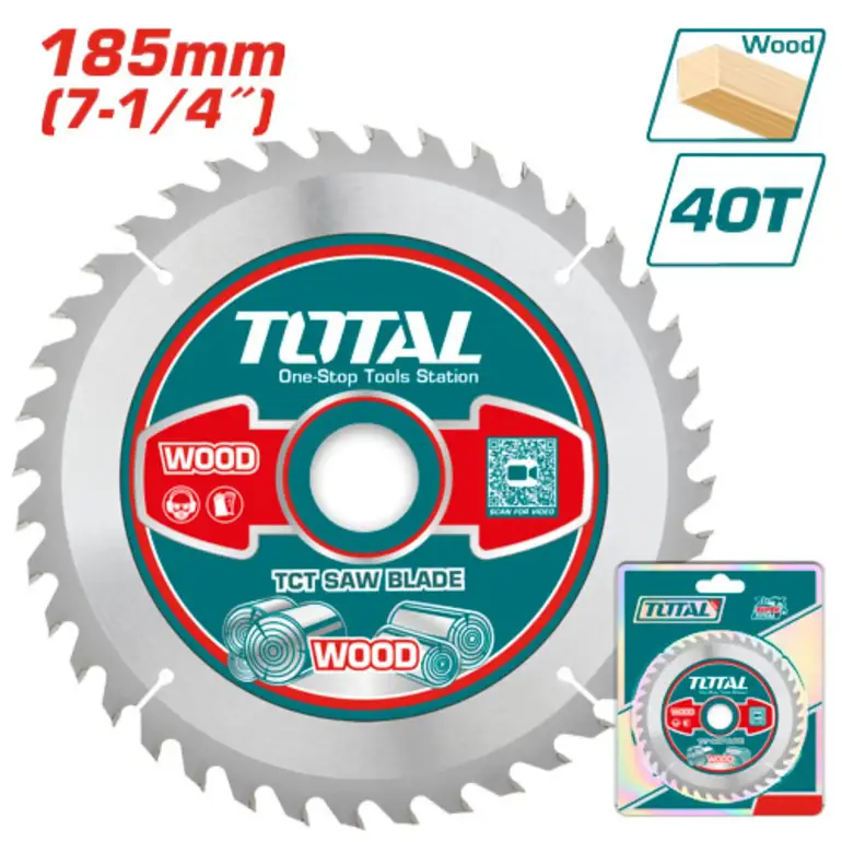 دسك قص خشب دائري 7-1/4"  40سن   TAC231415 توتال 