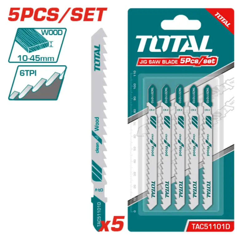 طقم ريش منشار اركت 75mm 5PCS/SET  خشب  TAC51101D توتال 