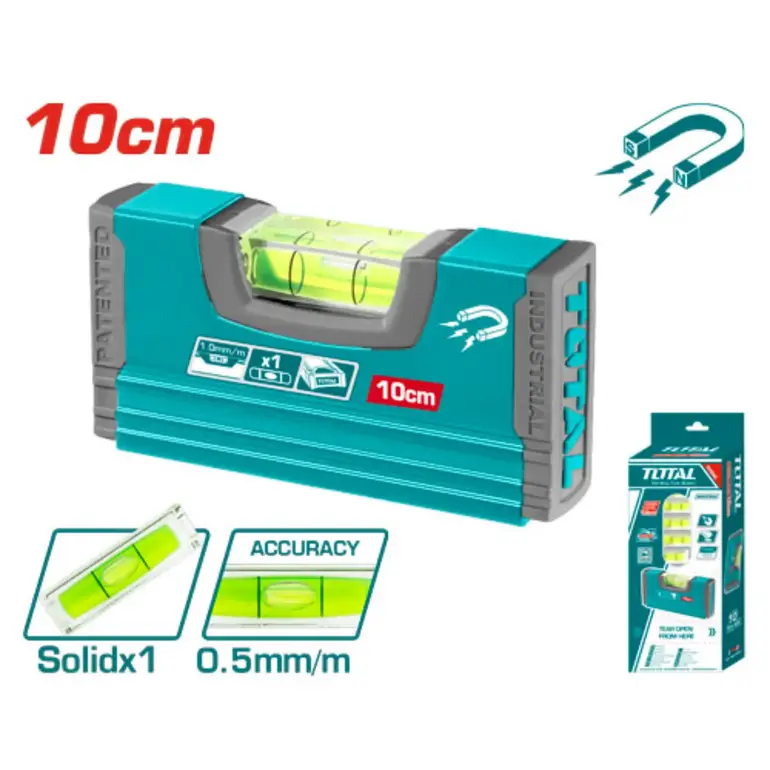 ميزان ماء ممغنط 10cm     TMT20105M توتال 