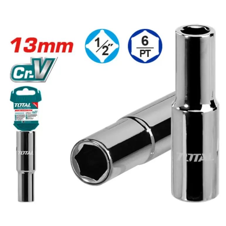 حبة كروم طويل مسدس 13mm 1/2"    THTST12133L توتال 