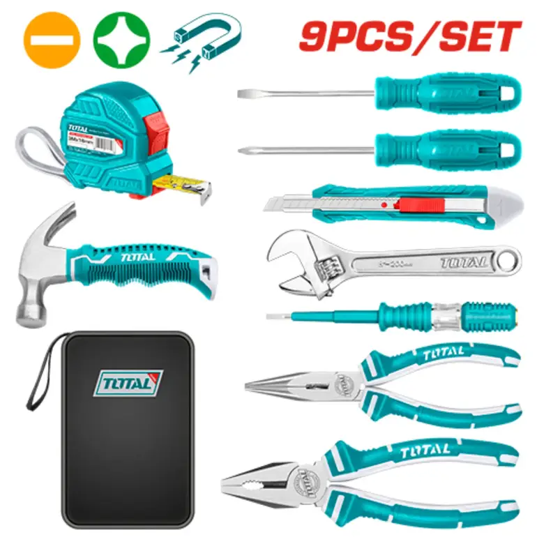 طقم عدة شنطة قماش  9PCS/SET    THKTHP90096 توتال 