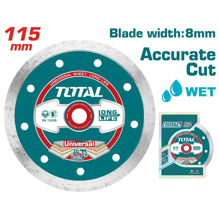دسك قص سيراميك 4-1/2"  22.2.mm   TAC2121153 توتال 