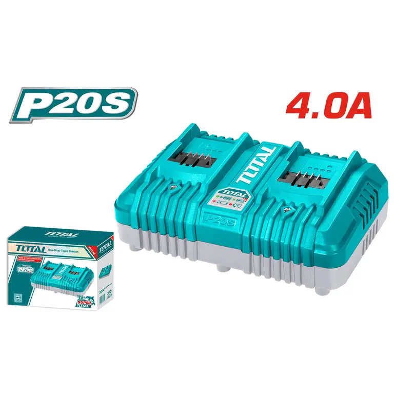 قاعدة شحن بطارية 20V 4.0A  مزدوج  TCLI2034-8 توتال 