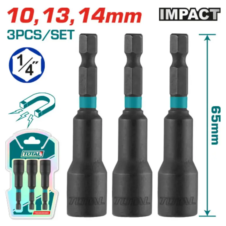 طقم لقمة شينكو  10mm,13mm,14mm 3PCS/SET    TAC2703431 توتال 