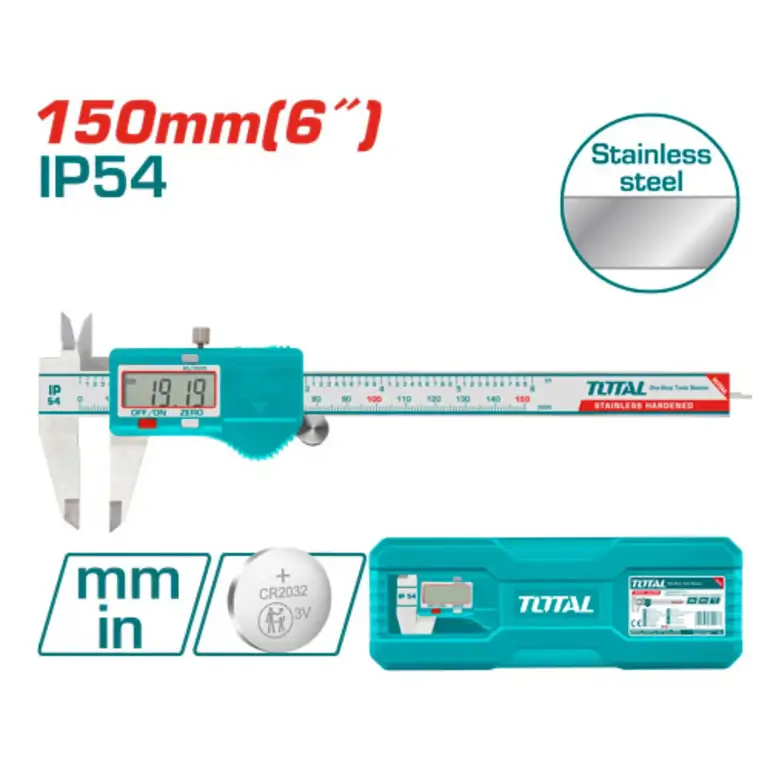 كليبر ديجيتال 150mm     TMT321506 توتال 