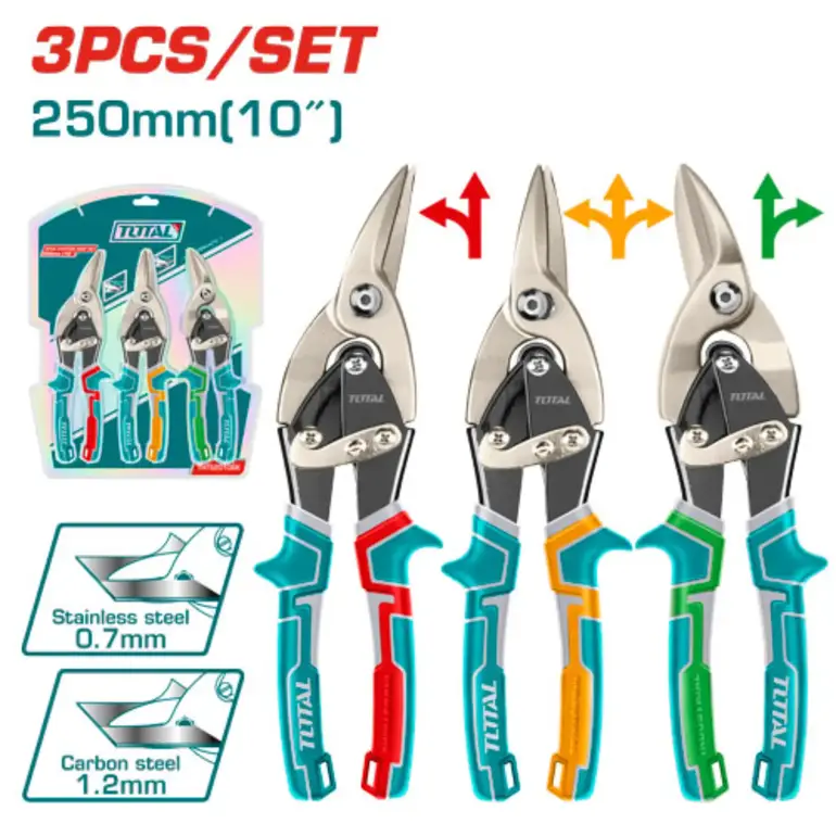 طقم مقص صاج 10" 3PCS/SET    THT520106K توتال 
