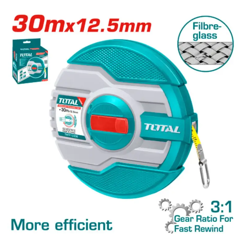 متر فيبر دائري 30mx12.5mm     TMTF13306 توتال 