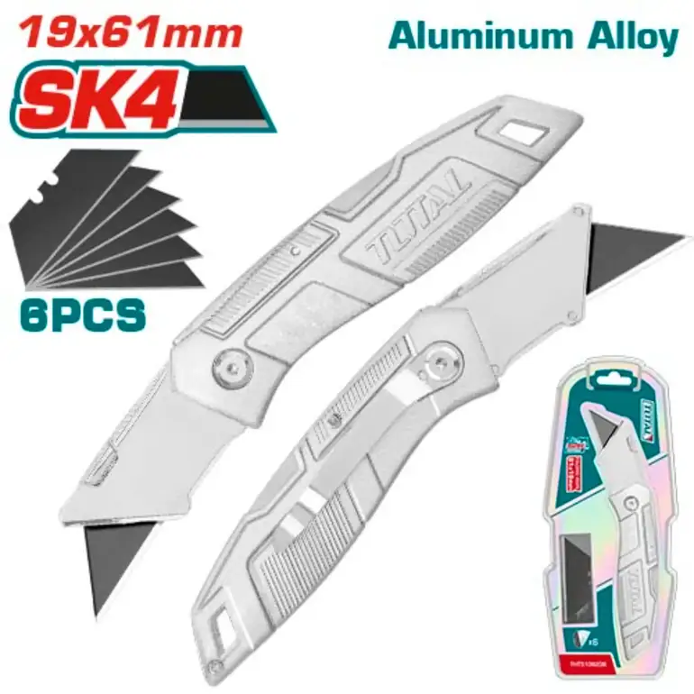 مشرط 19X61mm  مع 6 سبير داخلي   THT5136236 توتال 