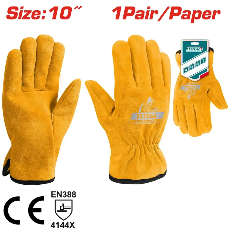 كفوف عمال قماش اصفر      TSP14210 توتال 