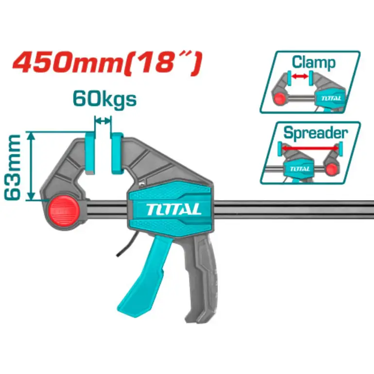 مربط بلاستيك اتوماتيك 450mm     THT1340603 توتال 