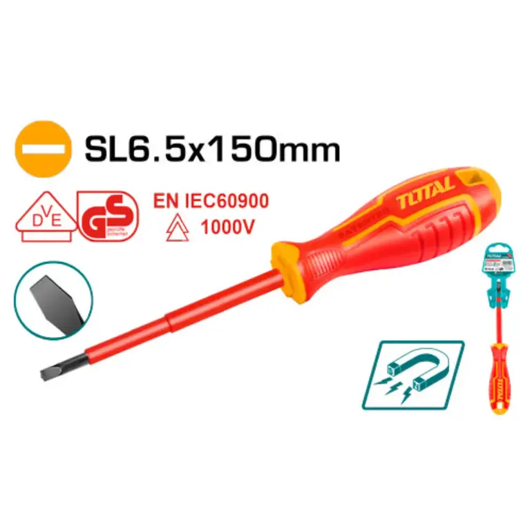مفك براغي معزول SL6X150mm  عادي   THTIS6150 توتال 