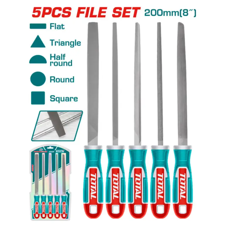 طقم مبرد حديد يد ربر 8" 4PCS/SET    THT918516 توتال 