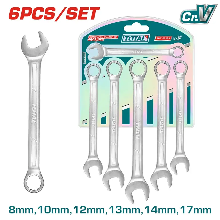طقم مفتاح مشترك على كرت  6PCS/SET    THT102266 توتال 