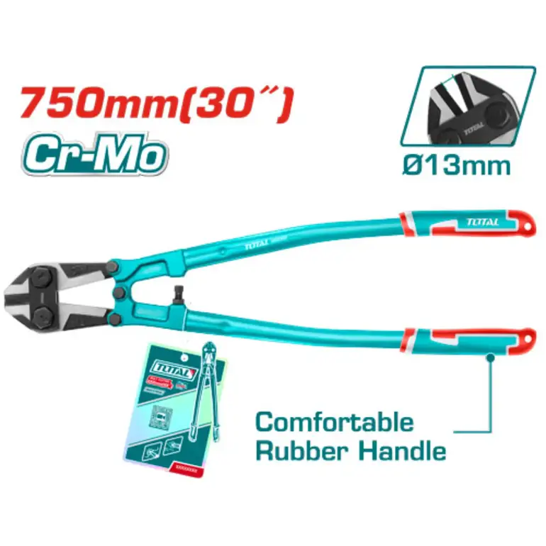 مقص مسمار يد ربر 30"     THT113306 توتال 