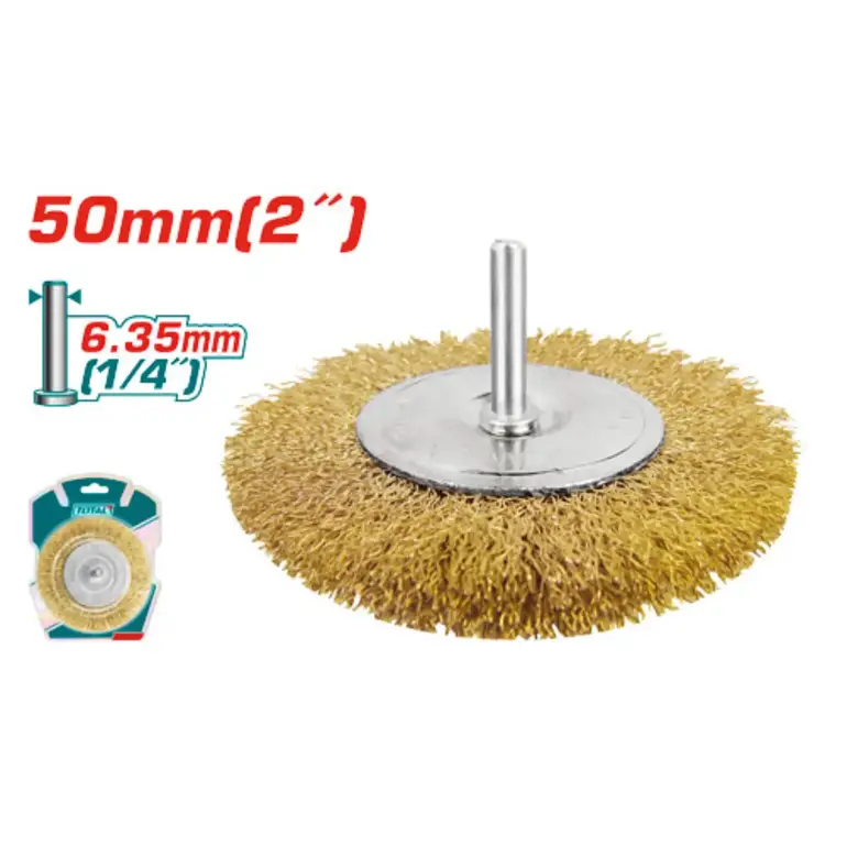 فرشة دريل دائرية 2"  سلك اصفر   TAC34021 توتال 