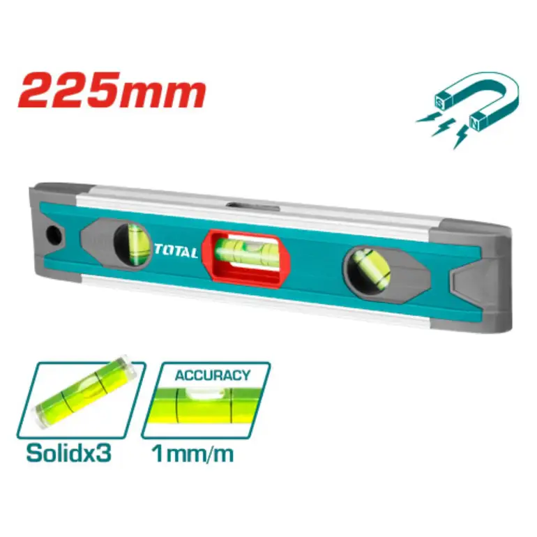 ميزان ماء ممغنط 22.5cm     TMT2235 توتال 