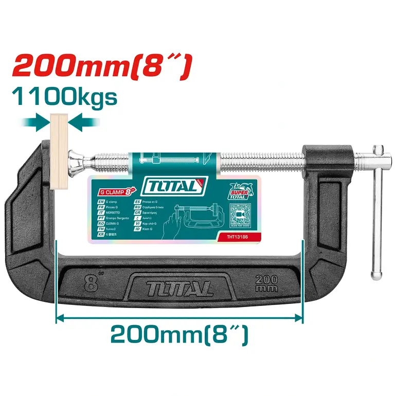مربط سي كلامب 8"     THT13186 توتال 