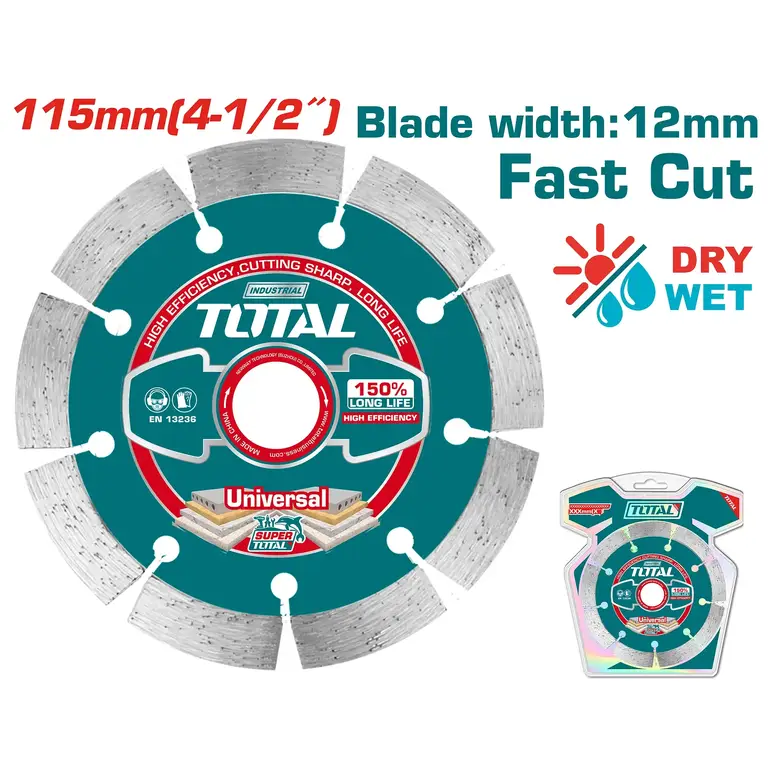 دسك قص رخام جاف 4-1/2"  22.2.mm   TAC21111512 توتال 