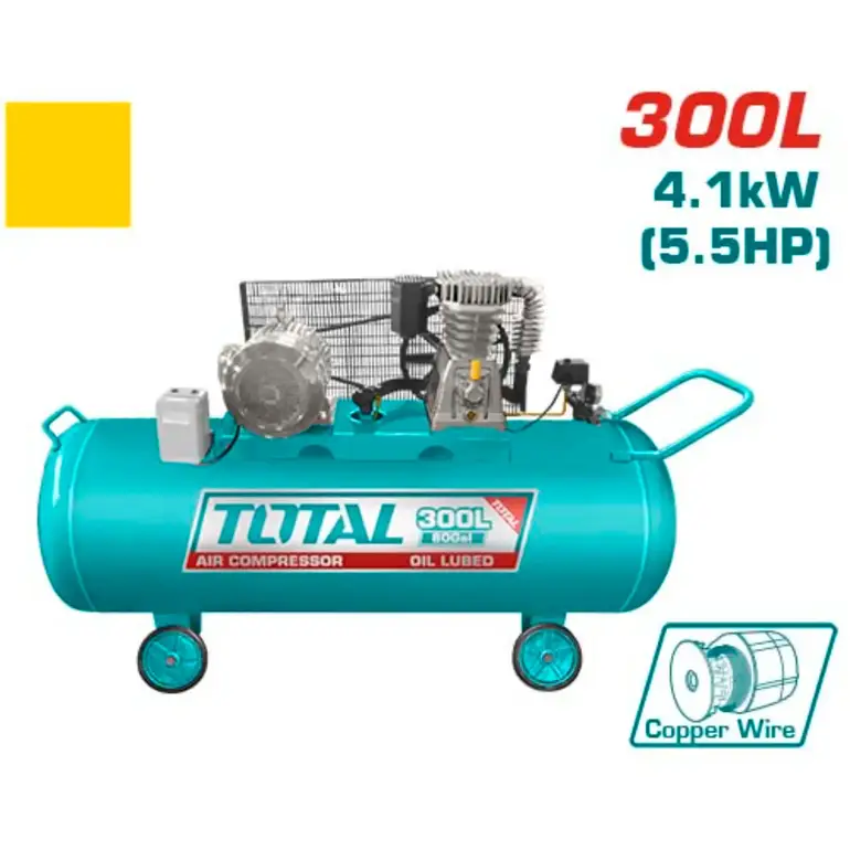 ضاغط هواء 300L 5.5HP  قشاط  TC1553002-85 توتال 
