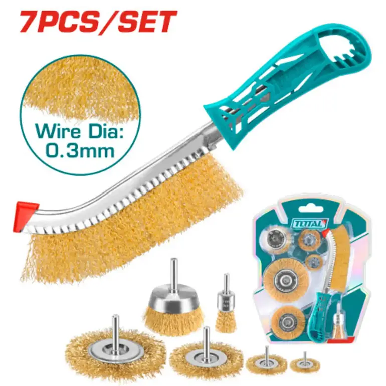 طقم فراشي دريل  7PCS/SET    TAC310071 توتال 