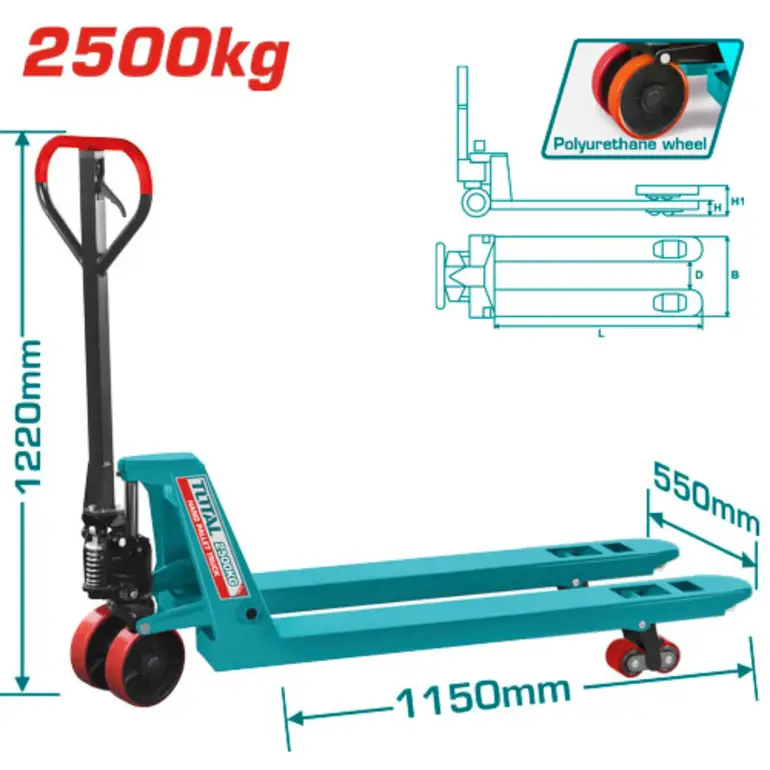 رافعة شوكية يدوية 2500kg     THT301251 توتال 