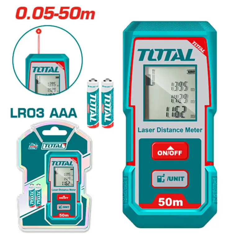 متر ليزر الكتروني 0.05-50m     TMT55016 توتال 