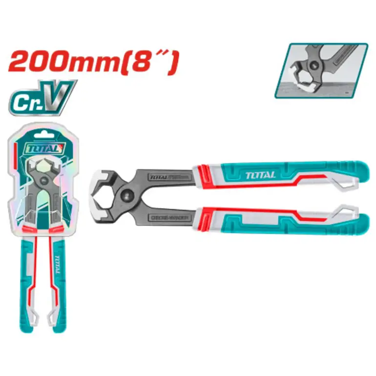 كماشة يد ربر عريض 8"     THT290801 توتال 
