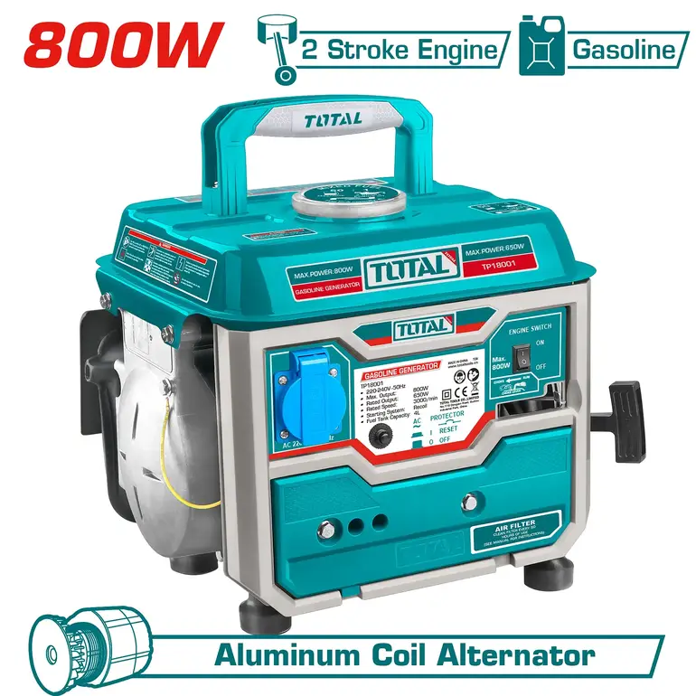 مولد كهرباء بنزين 800W     TP18001-58 توتال 