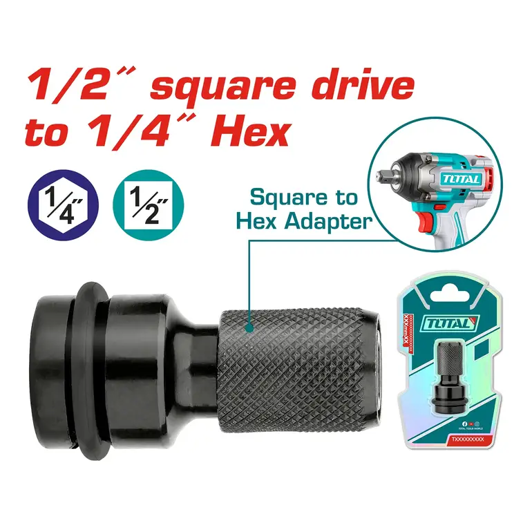 تحويلة مسدسة 1/2" TO 1/4"       TAC60501 توتال 