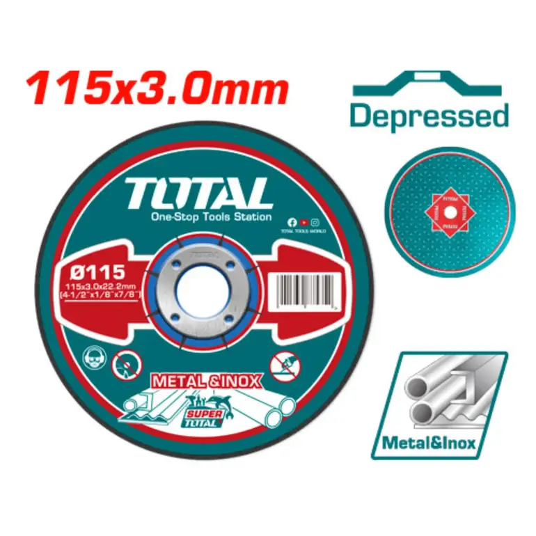 دسك قص حديد 4-1/2"  3.0mm   TAC2211152 توتال 