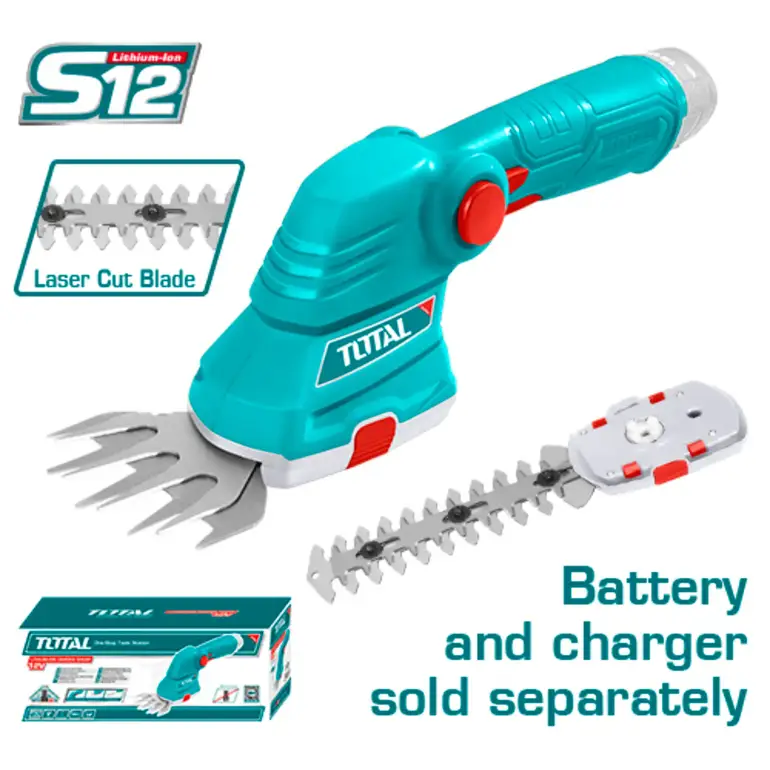 مقص عشب واغصان على بطارية 12V  بدون بطارية و شاحن  (المنتج يباع بدون بطارية وشاحن ) TSTLI1201 توتال 