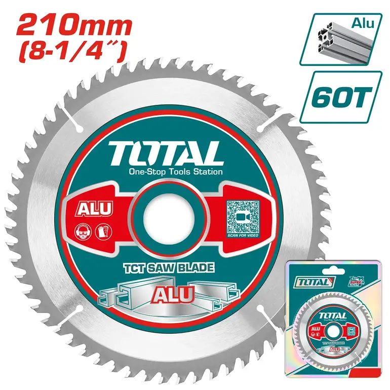 دسك قص المنيوم 8-1/4"  60سن   TAC233523 توتال 