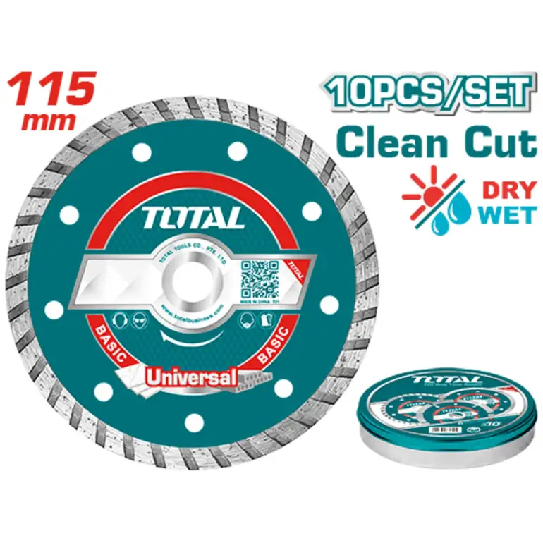 دسك قص رخام تربو 4-1/2" 10PCS/BOX متصل   TAC2131153M توتال 