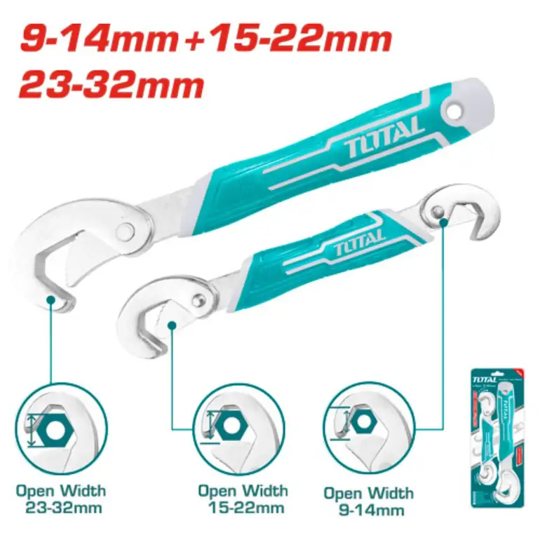 طقم مفتاح سريع متعدد الاستخدام  2PCS/SET    THT10309328 توتال 