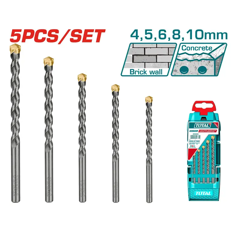 طقم ريشة دريل  5PCS/SET جدار   TACSD5051 توتال 
