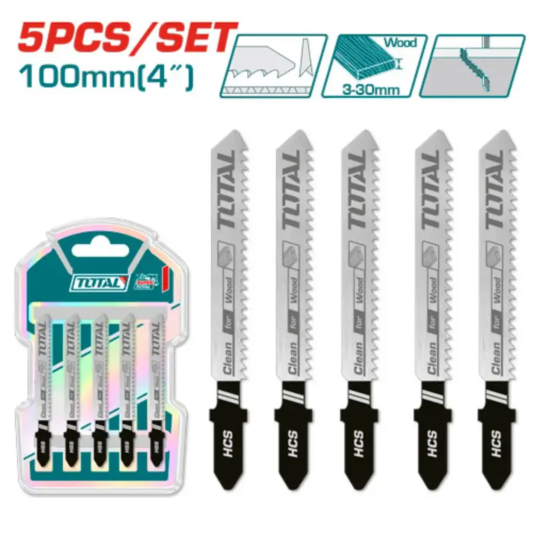 طقم ريش منشار اركت 74mm 5PCS/SET  خشب  TAC51101B توتال 