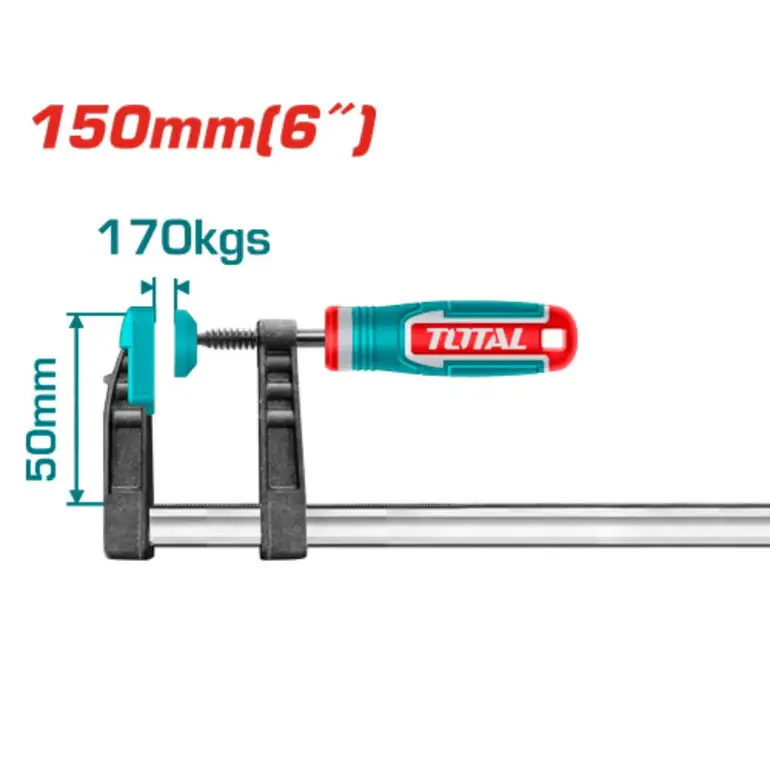 مربط نجار يد ربر 150mm     THT1320501 توتال 