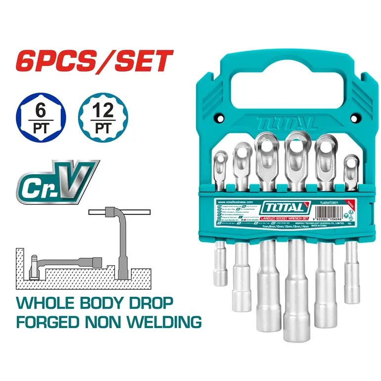 طقم مفتاح غليون حرف L  6PCS/SET    TLASWT0601 توتال 