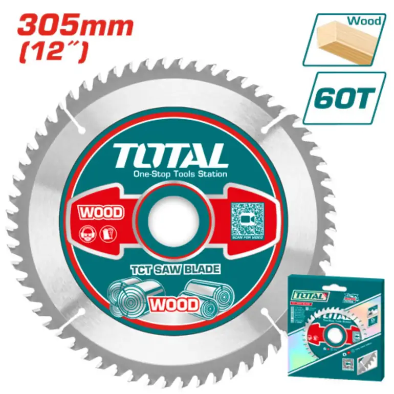 دسك قص خشب دائري 12"  60سن   TAC231923 توتال 
