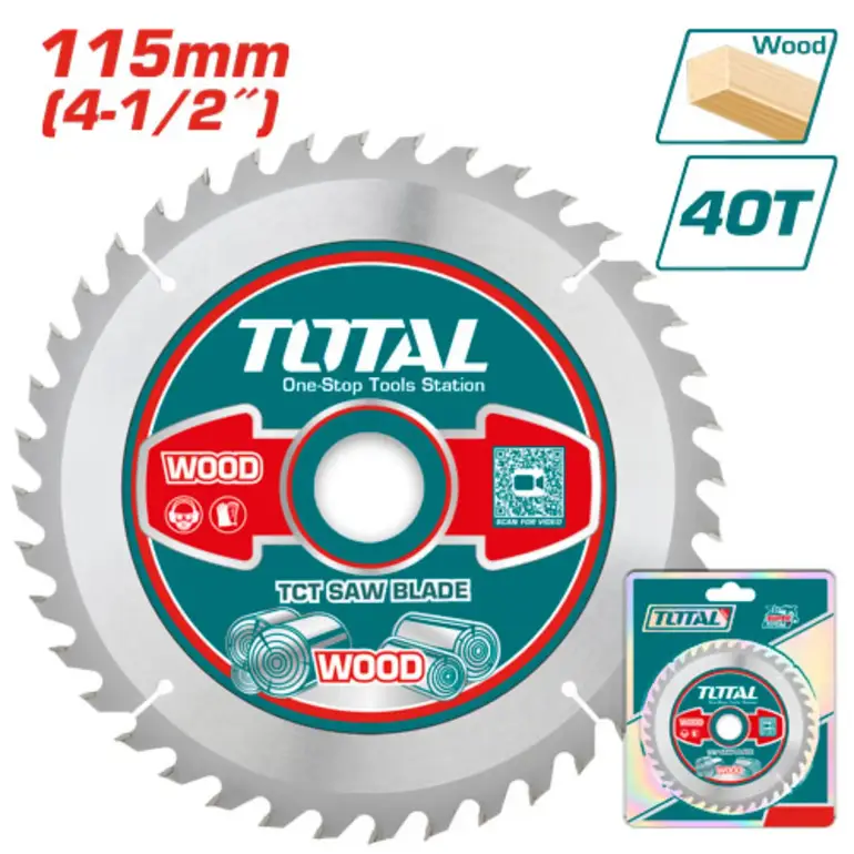 دسك قص خشب دائري 4-1/2"  40سن   TAC231255 توتال 