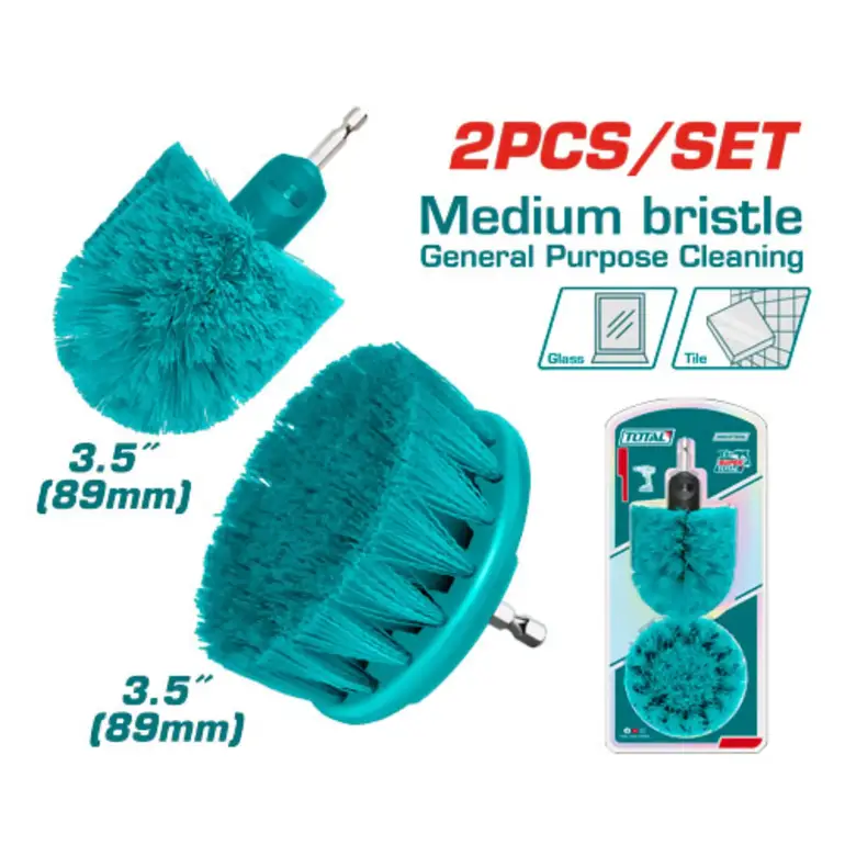 طقم فراشي تنظيف ازرق خشن 2PCS/SET    TACM2335 توتال 