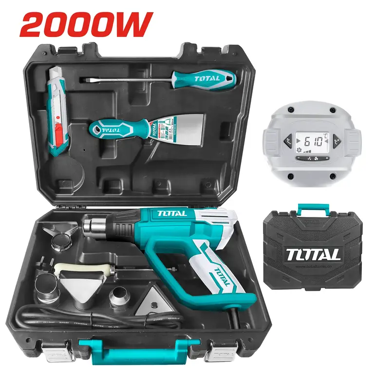 سيشوار حراري 2000W  شنطة بلاستيك مع اكسسوارت وعدة    TB20062 توتال 