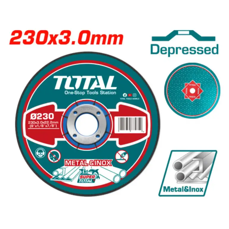 دسك قص حديد 9"  3.0mm   TAC2212301HA توتال 