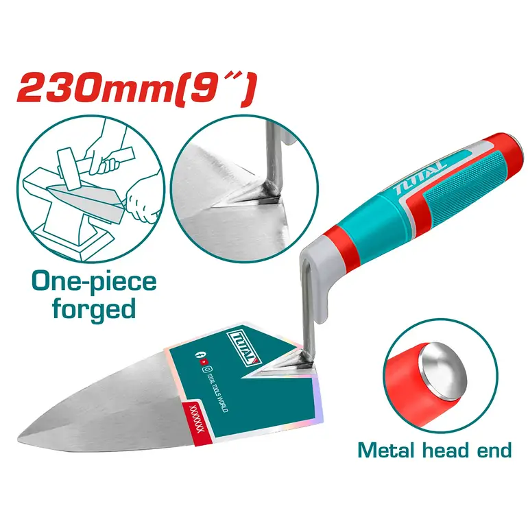 مسطرين يد ربر 9"     THT82909 توتال 