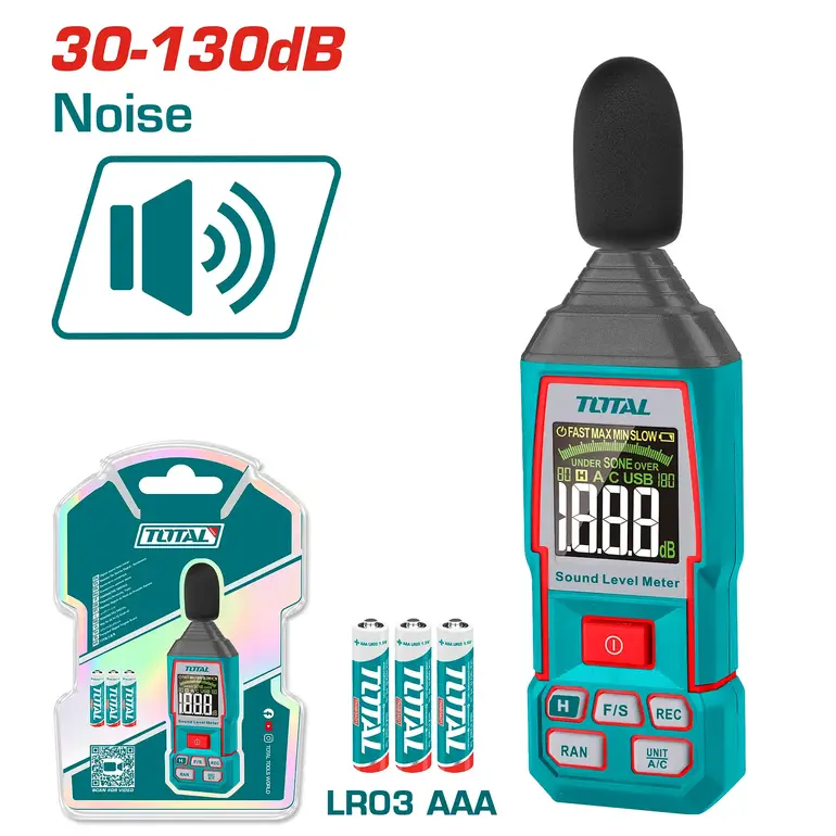 جهاز قياس مستوي الصوت 30-130dB     TETSL031 توتال 