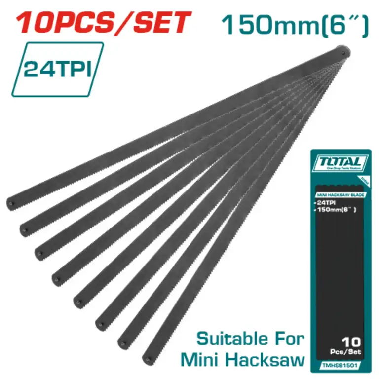 غيار منشار حديد 6" 10PCS/SET    TMHSB1501 توتال 