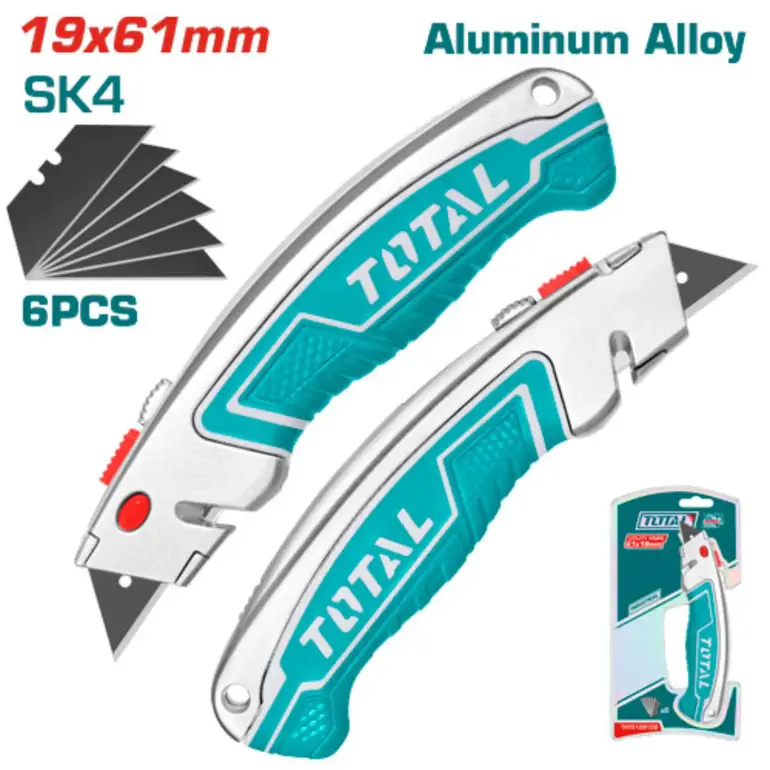 مشرط 19X61mm  مع 6 سبير داخلي   THT5126128 توتال 