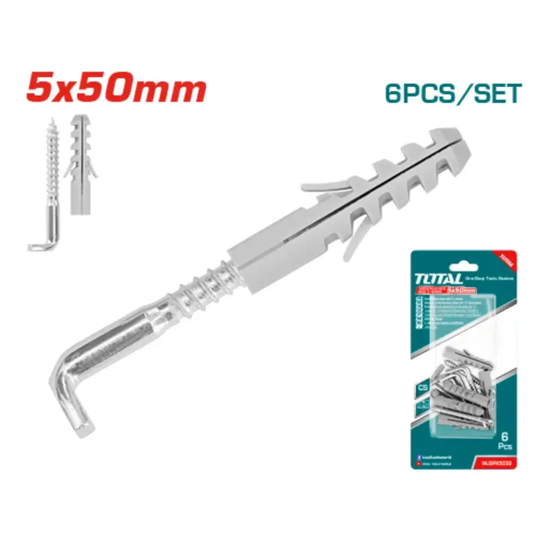 مجموعة شنكل على كرت 5x50mm 6PCS/SET    WJSPK5032 توتال 