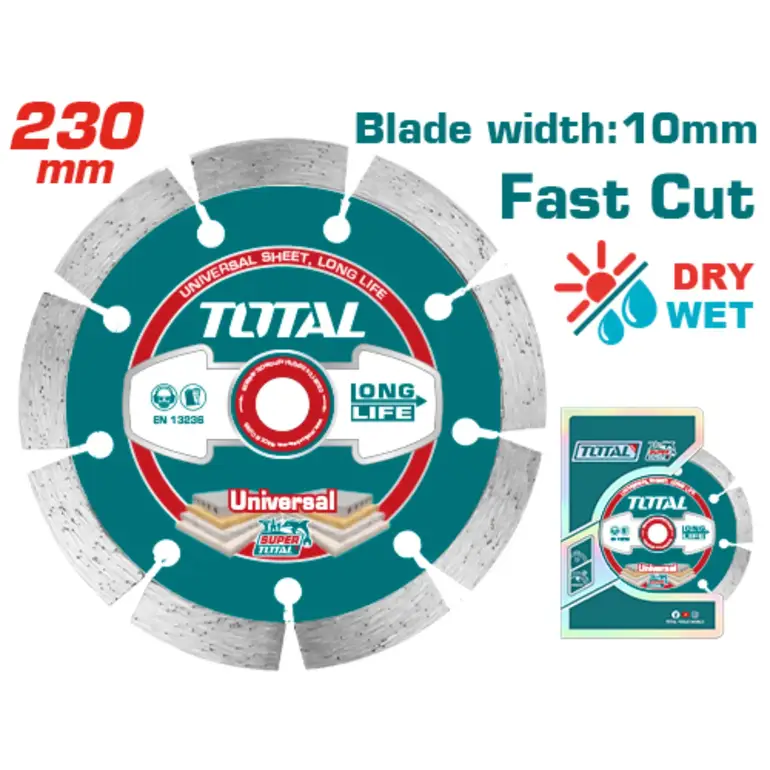 دسك قص رخام جاف 9"  مفتوح   TAC2112303 توتال 